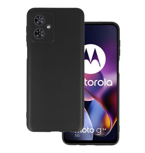 Silicone Hoes - Moto G54 - Zwart (Hoesjes, Accessoires), Telecommunicatie, Mobiele telefoons | Hoesjes en Frontjes | Overige merken