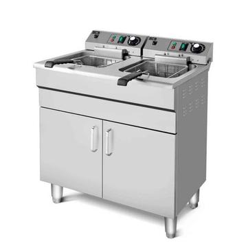 HCB Dubbele friteuse - 2 x 16 liter - 400V - RVS beschikbaar voor biedingen