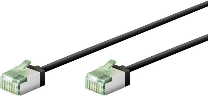 Ultraflexibele 0,15M CAT 8.1-patchkabel, slank, U/FTP, zwart, Computers en Software, Pc- en Netwerkkabels, Nieuw, Ophalen of Verzenden