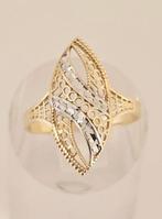 Zonder Minimumprijs - Ring - 14 karaat Geel goud, Witgoud -, Sieraden, Tassen en Uiterlijk, Ringen, Nieuw