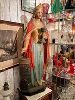 H. Barbara, heiligenbeeld uit kerk, Antiek en Kunst, Antiek | Religie, Ophalen