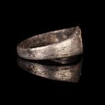 Oud-Romeins Zilveren ring met dier (Zonder Minimumprijs), Antiek en Kunst