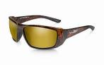 WileyX zonnebril - KOBE polarised gold/brown frame, Overige merken, Zonnebril op sterkte, Bruin, Nieuw