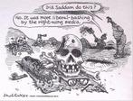Pentekening Amerika - Liberalen bashen (lijst optie), Antiek en Kunst, Kunst | Tekeningen en Foto's, Verzenden