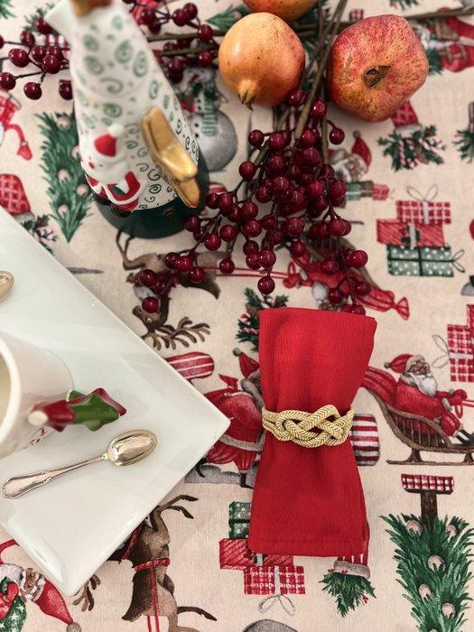 Kersttafelkleed voor grote tafels. Babbo Natale met, Diversen, Kerst