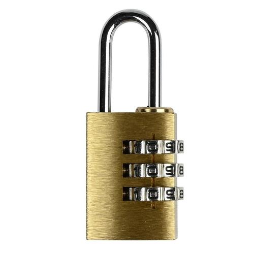 Tri-Circle Compact hangslot - Driecijferige code - Messin..., Doe-het-zelf en Verbouw, IJzerwaren en Bevestigingsmiddelen, Nieuw