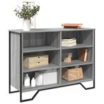 vidaXL Dressoir 101x35,5x74,5cm bewerkt hout grijs sonoma, Huis en Inrichting, 100 tot 150 cm, Verzenden, Nieuw, 25 tot 50 cm