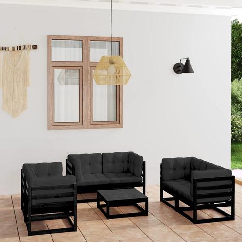 vidaXL 7-delige Loungeset met kussens massief grenenhout, Tuin en Terras, Tuinsets en Loungesets, Loungeset, Nieuw, Verzenden