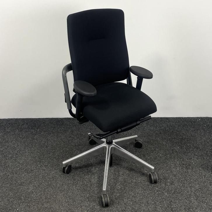 Grahl Xenium Bureaustoel - Chroom Voetkruis - Zwart, Huis en Inrichting, Bureaustoelen, Bureaustoel, Gebruikt, Ergonomisch, Ophalen of Verzenden