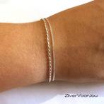 Zilveren 2 kettinkjes armbandje 16-20 cm, Sieraden, Tassen en Uiterlijk, Verzenden, Nieuw, Zilver