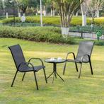 2 Stapelbare Tuinstoelen – Ademend Mesh en Weerbestendig, Tuin en Terras, Tuinstoelen, Verzenden, Nieuw