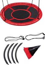 2dekans | Nestschommel - 110cm - tot 150 KG - Zwart/Rood, Ophalen of Verzenden, Zo goed als nieuw