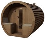 Niksen gemodificeerd Ayous barrel sauna met voorportaal 265, Ophalen of Verzenden, Nieuw