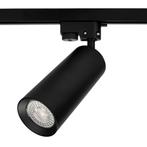 LED 1-fase Railspot met GU10 fitting | Zwart, Huis en Inrichting, Lampen | Spots, Nieuw, Ophalen of Verzenden, Metaal of Aluminium