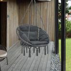 Hangstoel Kailua met kussen katoen max 150 kg donkergrijs