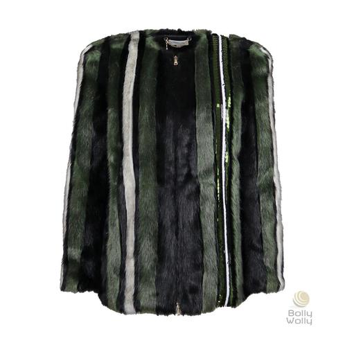 Patrizia Pepe • faux fur jas • 36 (IT42), Kleding | Dames, Jassen | Winter, Zwart, Nieuw, Maat 36 (S), Verzenden
