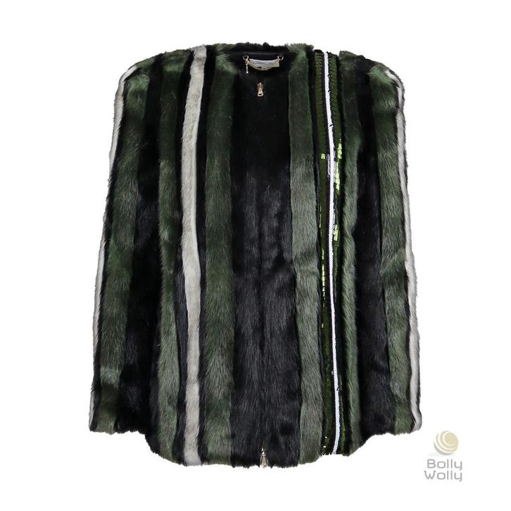 Patrizia Pepe • faux fur jas • 36 (IT42), Kleding | Dames, Jassen | Winter, Zwart, Nieuw, Maat 36 (S), Verzenden