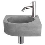 Fonteinset Differnz Cleo 31.5x31.5x10 cm Beton Donker Grijs, Ophalen of Verzenden, Nieuw, Chroom, Overige typen