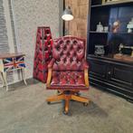 Chesterfield Gainsborough Bureaustoel - Antiek Rood, Ophalen of Verzenden, Nieuw