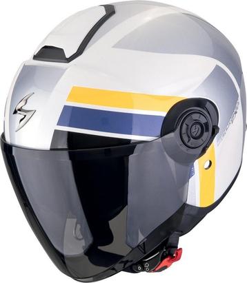 Scorpion EXO-City II Blur Wit Zilver Jethelm beschikbaar voor biedingen