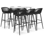 vidaXL 7-delige Barset wit en zwart, Verzenden, Nieuw