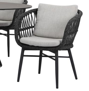 Arezzo dining tuinstoel antraciet rope beschikbaar voor biedingen