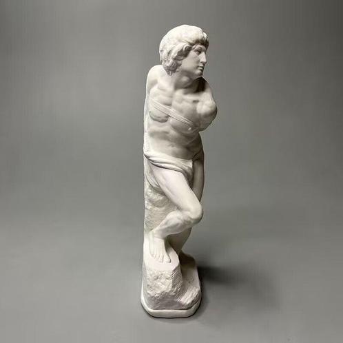 After Michelangelo - sculptuur, The Bound Slave. - 15 cm -, Antiek en Kunst, Antiek | Keramiek en Aardewerk