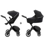 Stokke Xplory X Rich black kinderwagen compleet (showroom), Kinderen en Baby's, Kinderwagens en Combinaties, Ophalen, Nieuw, Verstelbare duwstang