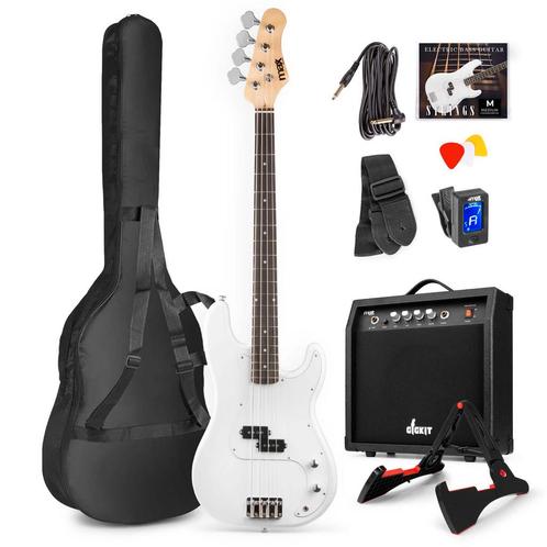 Retourdeal - Max Gigkit Basgitaar met 40 Watt versterker -, Muziek en Instrumenten, Snaarinstrumenten | Gitaren | Bas, Zo goed als nieuw