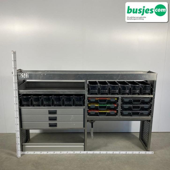 Aluca aluminium bedrijfswageninrichting gebruikt (nr 2522), Auto diversen, Overige Auto diversen, Ophalen of Verzenden