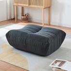 Voetenbank Kodsø 35x80x65 cm microvezel zwart [en.casa], Huis en Inrichting, Stoelen, Verzenden, Nieuw