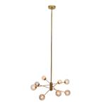 Design hanglamp goud, Kaily, Huis en Inrichting, Lampen | Hanglampen, Design, Nieuw, Ophalen of Verzenden, Glas