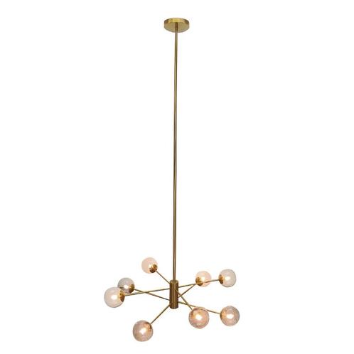 Design hanglamp goud, Kaily, Huis en Inrichting, Lampen | Hanglampen, Nieuw, Glas, 75 cm of meer, Ophalen of Verzenden