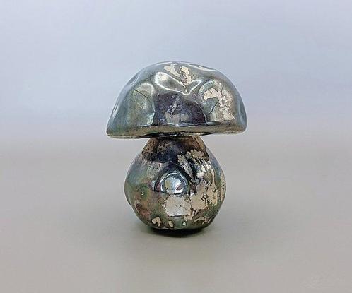 Life Size Porcino Boletus Mushroom - Miniatuur figuur - .925, Antiek en Kunst, Antiek | Goud en Zilver