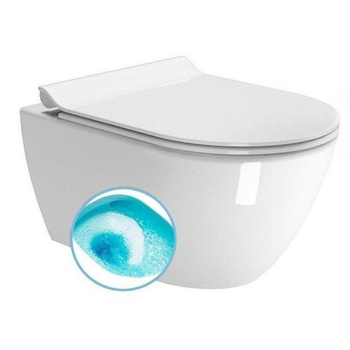 Wand Toilet Swirlflush Sapho Pura 36x50 cm ExtraGlaze Wit, Doe-het-zelf en Verbouw, Sanitair, Overige typen, Nieuw, Ophalen of Verzenden