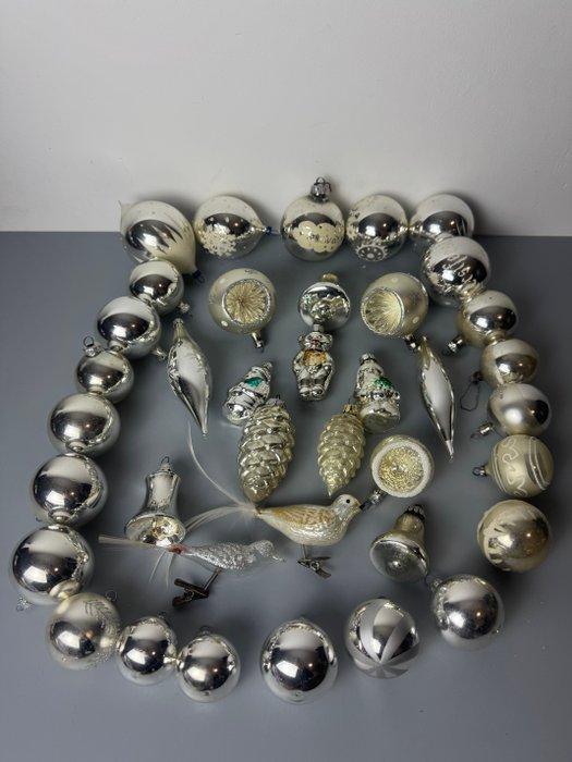 Kerstdecoratie (38) - Vintage en antieke zilveren Glazen, Diversen, Kerst