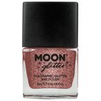 Moon Glitter Holographic Nail Polish Rose Gold 14ml, Nieuw, Verzenden