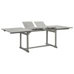 vidaXL Tuintafel (160-240)x100x75 cm massief acaciahout, Verzenden, Nieuw, Hout