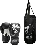Super Pro Combat Gear Bokszakset Junior Zwart/Wit, Ophalen of Verzenden, Zo goed als nieuw