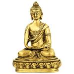 Japanse Boeddha Beeld Messing Amithaba - 20 cm, Huis en Inrichting, Woonaccessoires | Boeddhabeelden, Nieuw, Verzenden
