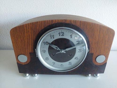 Pendule - Art Deco Bakeliet, Chroom, Glas, Hout - 1920-1930, Antiek en Kunst, Kunst | Designobjecten