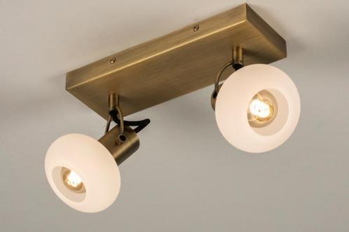 Rietveld Spots - Wit, Goud - Glas, Metaal, Huis en Inrichting, Lampen | Hanglampen, Verzenden