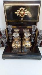 Drankkast - Boulle marquetry, Ebony, Bois noirci,