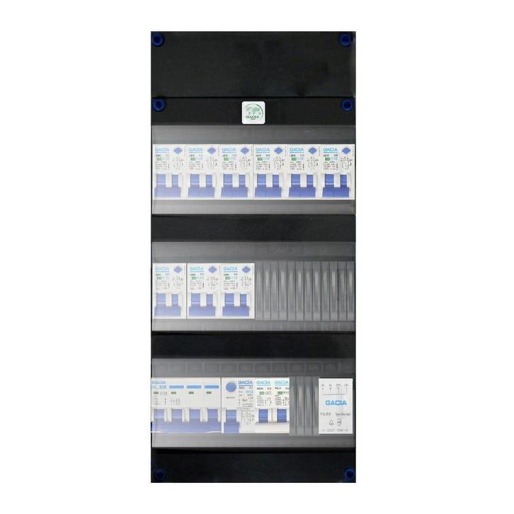 Gacia groepenkast 3 fase 9 alamat + beltrafo + kookgroep, Doe-het-zelf en Verbouw, Elektra en Kabels, Nieuw, Ophalen of Verzenden