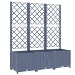 Plantenbak met Latwerk 120cm Donkergrijs | Retourdeal | 6..., Kunststof, 100 cm of meer, Nieuw, Ophalen of Verzenden