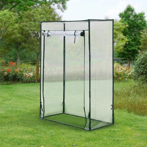[en.casa] Tuinkas Terzigno kweekkas 100x50x150 cm transparan, Tuin en Terras, Kassen, Nieuw, Verzenden