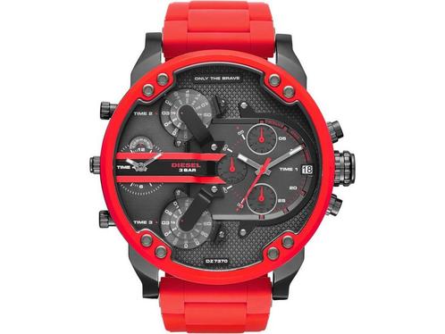 Diesel Grijs Herenhorloge DZ7370, Huis en Inrichting, Woonaccessoires | Overige, Nieuw, Verzenden