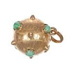 Hanger - 18 karaat Geel goud - 1.08ct. tw. Turquoise