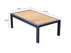 Kota lounge tuintafel aluminium antraciet 113x62xH38 cm, Tuin en Terras, Ophalen of Verzenden, Nieuw