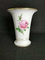 Meissen - Vaso a fiori Rose dipinto a mano - Altezza 19cm -